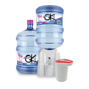 Pack Soporte Plástico + 2 Bidones de Agua 20 Litros